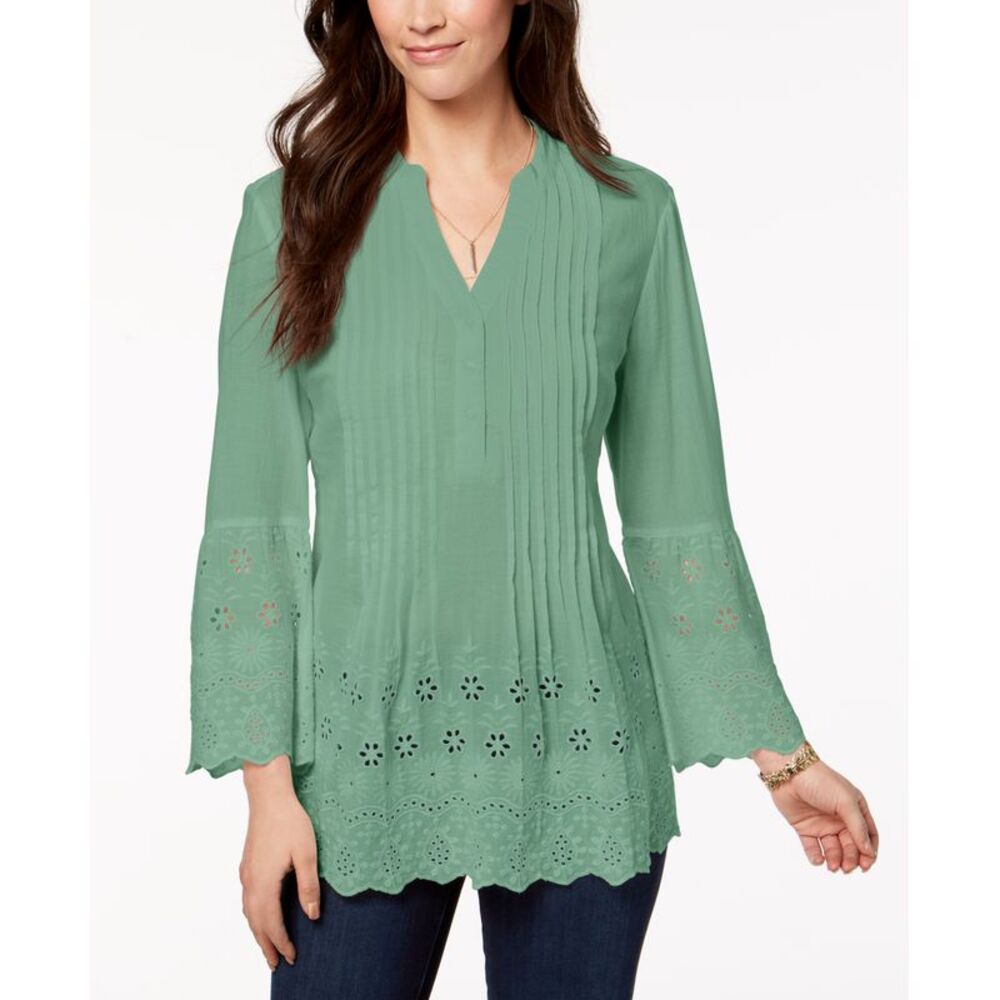 Style & Co Cotton Eyelet Shirt